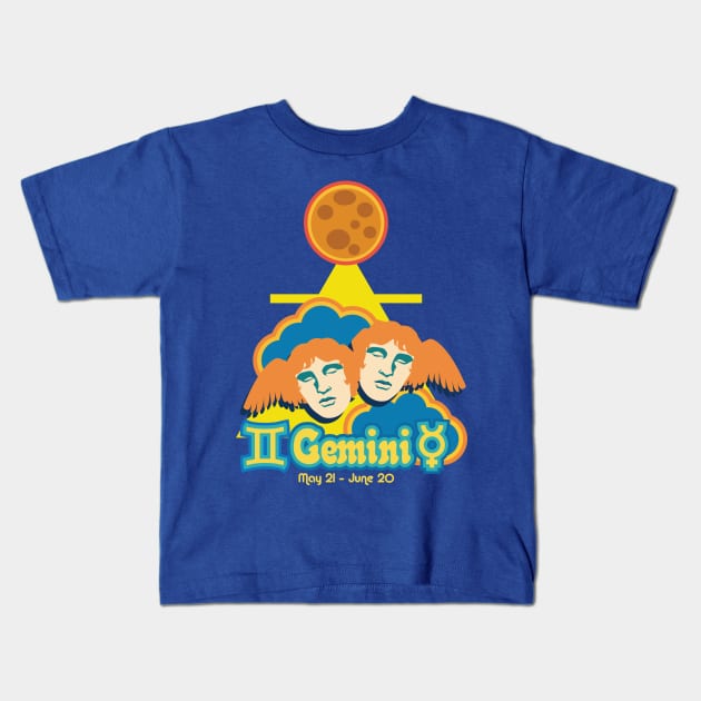 Spirit of Gemini Kids T-Shirt by Pisceandaydreamer